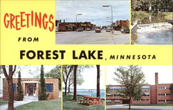 Greetings from Forest Lake, Minnesota Postcard Postcard