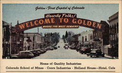 First Capital of Colorado Postcard