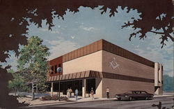 New Masonic Temple Parsons, KS Postcard Postcard