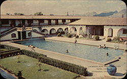 Swimming Pool and Bungalows, Hotel Victoria Postcard