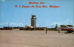 Greetings from K.I. Sawyer Air Force Base Postcard