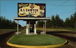 K.I. Sawyer Air Force Base Marquette, MI Postcard Postcard