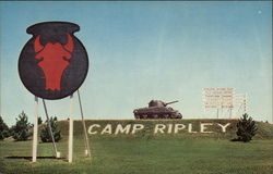 Training Camp for Midwest National Guard Units, Camp Riley Little Ralls, MN Postcard Postcard