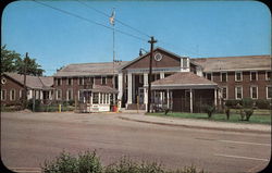 Entrance to Camp Moffett, Recruit Training Command Great Lakes, IL Postcard Postcard