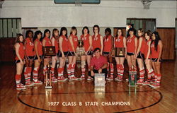 Erick Oklahoma 1977 Class B State Champions Postcard Postcard