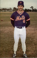 Wally Backman, Mets Baseball Postcard Postcard