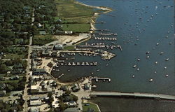 Aerial View of Padanaram Harbor South Dartmouth, MA Postcard Postcard