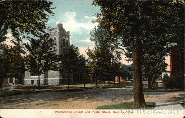 Presbyterian Church and Poplar Street Bucyrus Ohio