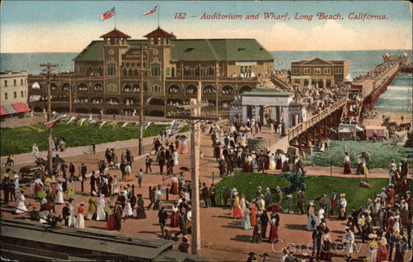 Auditorium and Wharf Long Beach California
