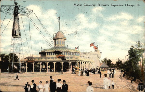 Marine Causeway, Riverview Exposition Chicago Illinois