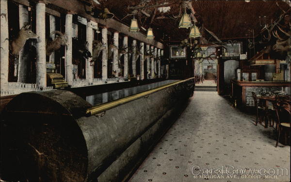 Log Cabin, Otto Huch, Proprietor, Michigan Avenue Detroit