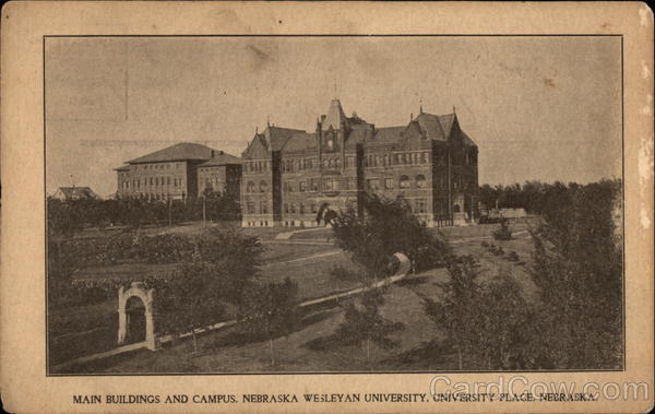 Main Buildings and Campus, Wesleyan University University Place Nebraska