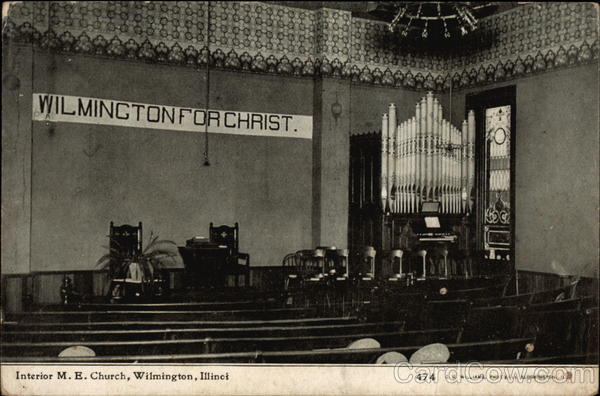 Interior M.E. Church Wilmington Illinois