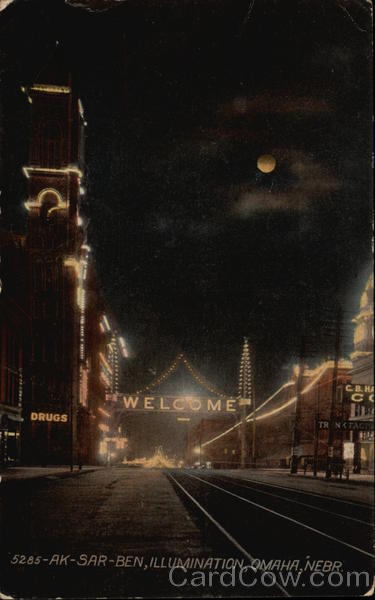 Ak-Sar-Ben, illumination Omaha Nebraska