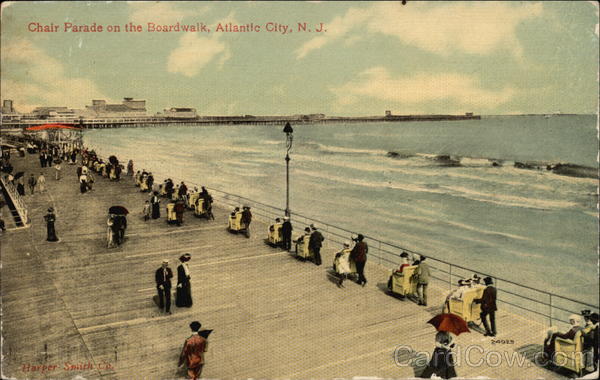 Chair Parade on the Boardwalk in Atlantic City New Jersey