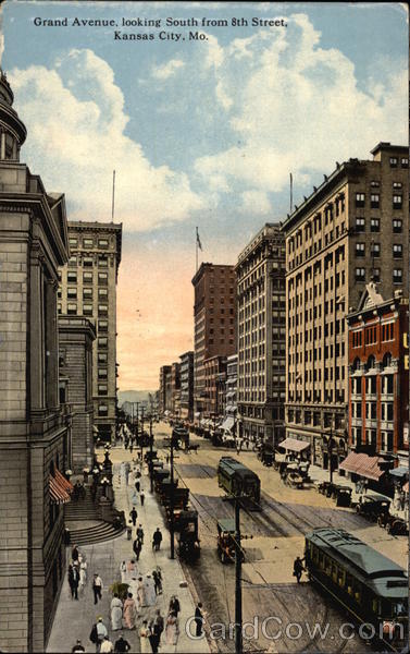 Grand Avenue, looking south from 8th Street Kansas City Missouri