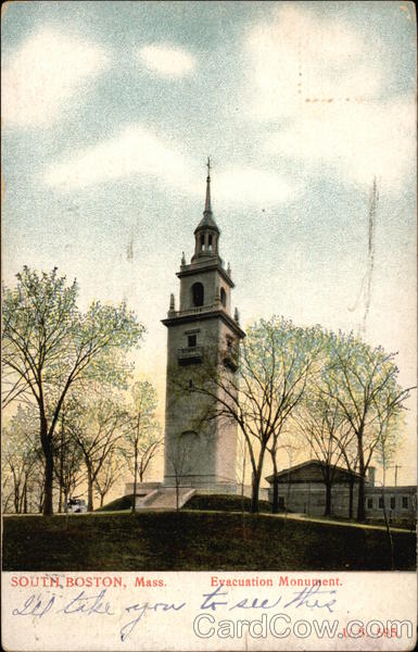 Evacuation Monument South Boston Massachusetts