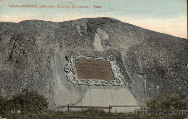 Tablet, Massachusetts Bays Colony Gloucester