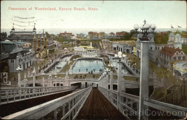 Panorama of Wonderland Revere Beach Massachusetts