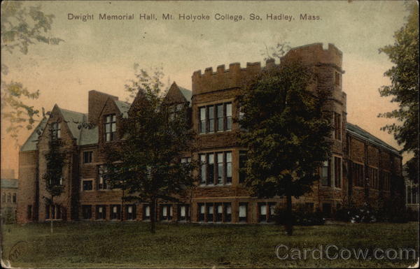 Dwight Memorial Hall, Mt. Holyoke College South Hadley Massachusetts