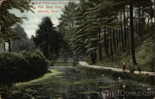 Island Pond and Road, Pine Bank Park Malden Massachusetts