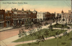 Court House Square Postcard