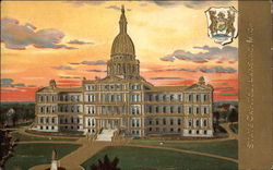 View of State Capitol Lansing, MI Postcard Postcard