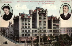 The Auditorium, Home of the Temple Baptist Church Postcard