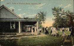 Scene at Waverly Beach Appleton, WI Postcard Postcard