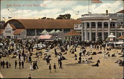View of Bath House Postcard