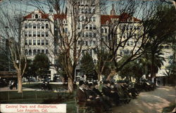 Central Park and Auditorium Postcard
