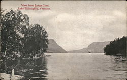 View from Longe Cove, Lake Willoughby Westmore, VT Postcard Postcard