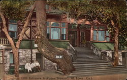 Entrance to Alpine Tavern Postcard