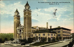 St. James Cathedral, Ninth Ave. and Columbia St Postcard