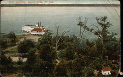 Boat Landing Devils Lake, ND Postcard Postcard