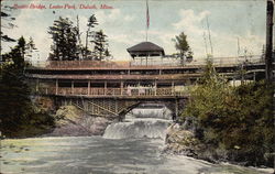 Rustic Bridge, Lester Park Postcard