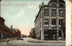 Wolf Street from Salina Street Syracuse, NY Postcard 
