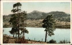 Santa Fe Lake and Bill Williams Mountain Arizona Postcard Postcard