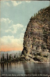 Lake Agnes and the "Bee Hive", Lakes in the Clouds Postcard