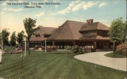 The Country Club, View from Golf Course Postcard