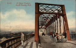 O Street Viaduct South Omaha, NE Postcard Postcard