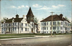 High School Crookston, MN Postcard Postcard