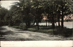 Lakeside Drive in Glenwood, Minnesota Postcard Postcard
