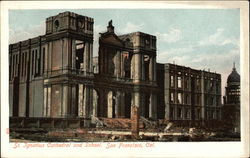 St. Ignatius Cathedral and School San Francisco, CA Postcard Postcard
