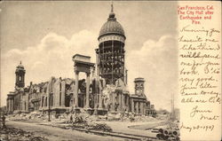The City Hall after Earthquake and Fire Postcard