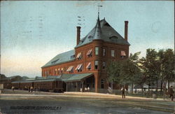 Railroad Station Gloversville, NY Postcard Postcard