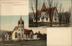 First Presbyterian Church & M.E. Church Postcard