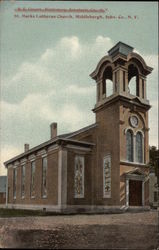 St. Marks Lutheran Church Middleburgh, NY Postcard Postcard