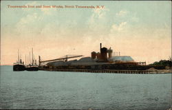 Tonawanda Iron and Steel Works North Tonawanda, NY Postcard Postcard