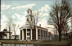 First Baptist Church Hamilton, NY Postcard Postcard
